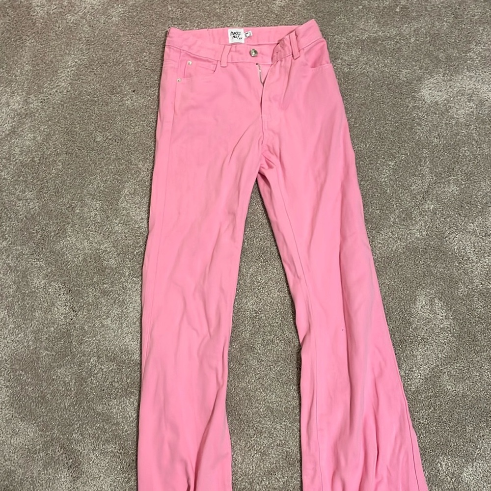 Princess Polly Pink Flare Jeans